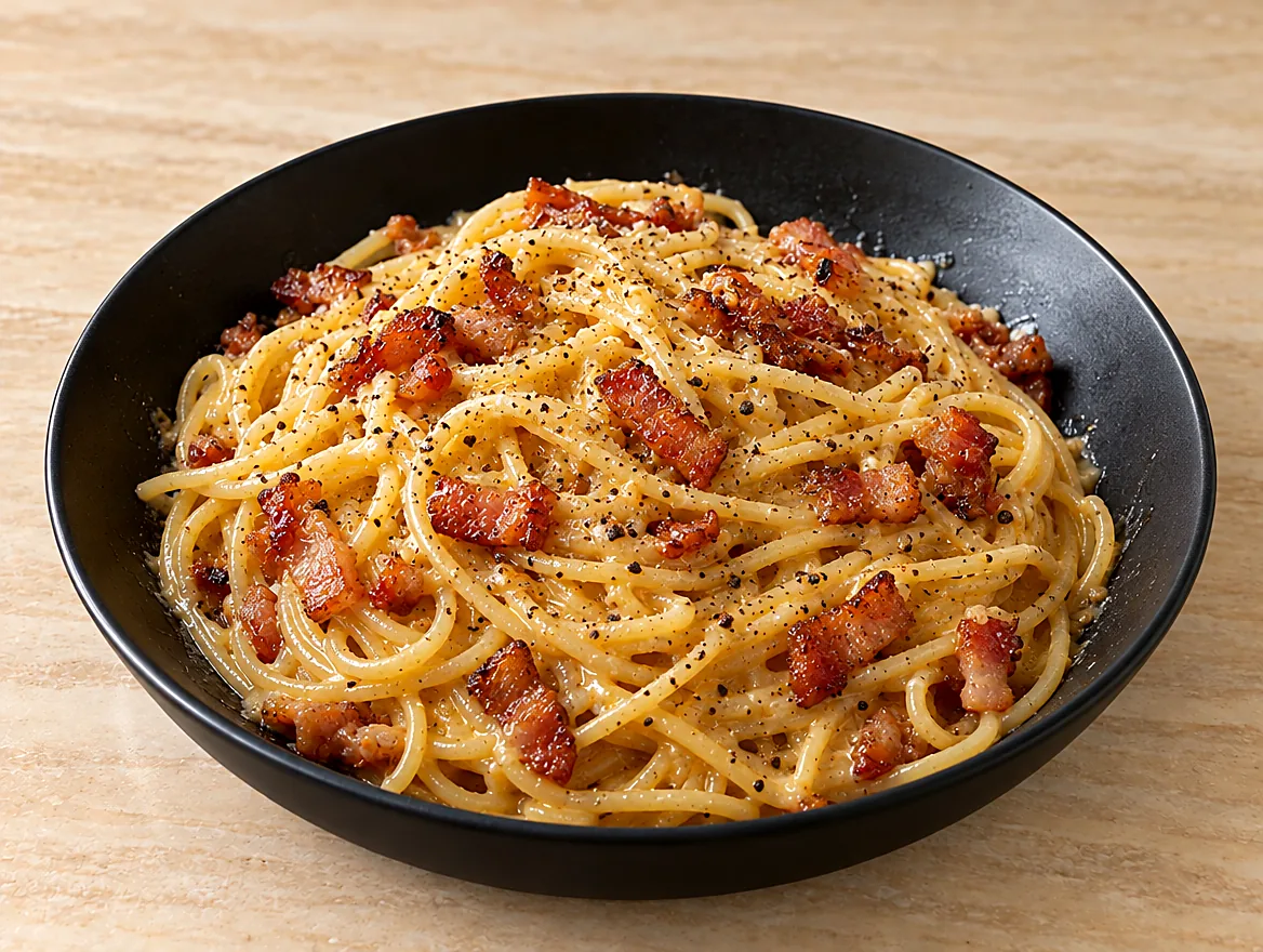 Classic spaghetti carbonara